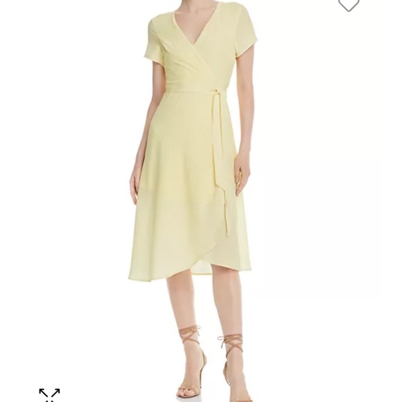 Charlie Holiday Dresses & Skirts - Charlie Holiday Yellow Asymmetrical Flutter Sleeve Sundress